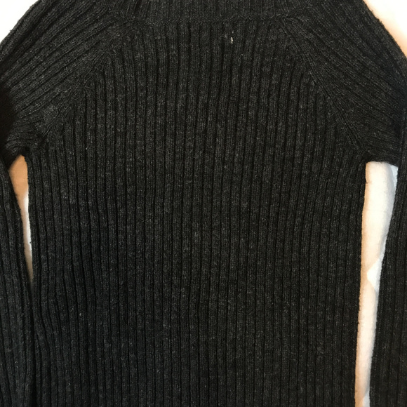 Wool blend Gray Cable Cardigan - Picture 7 of 8